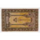 Vintage Handmade Turkish Prayer Rug depicting a Chandelier, Couple of Columns and Flowers