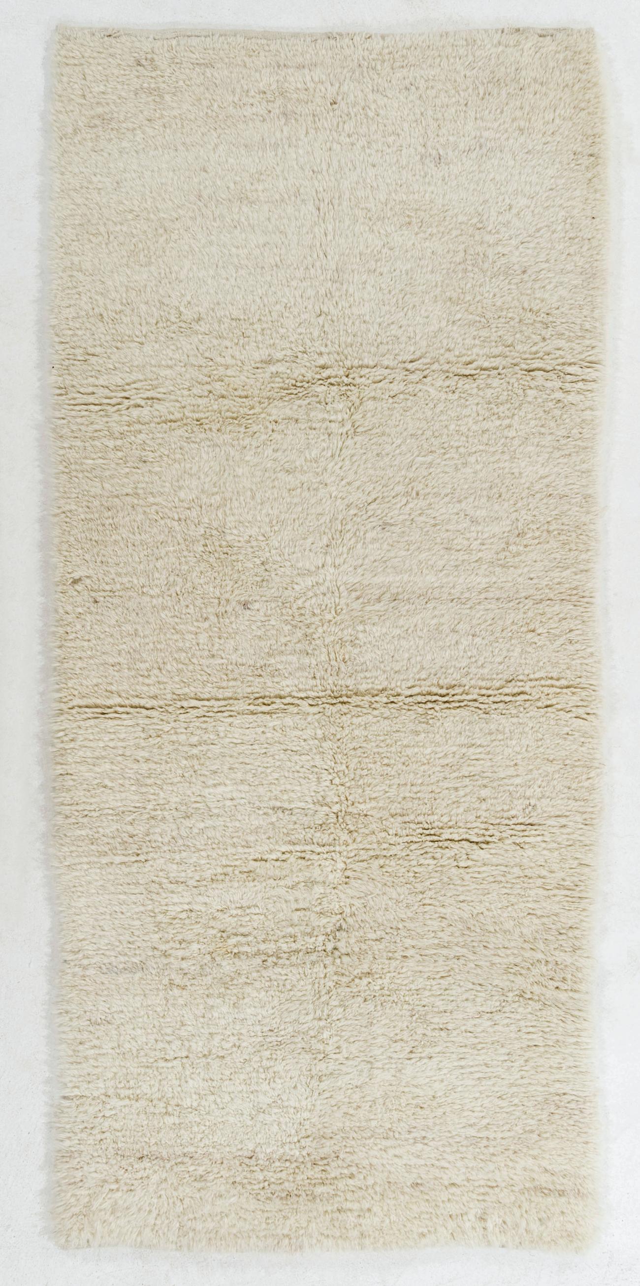 Rectangle Ivory Long Wool Sheepskin Area Rug