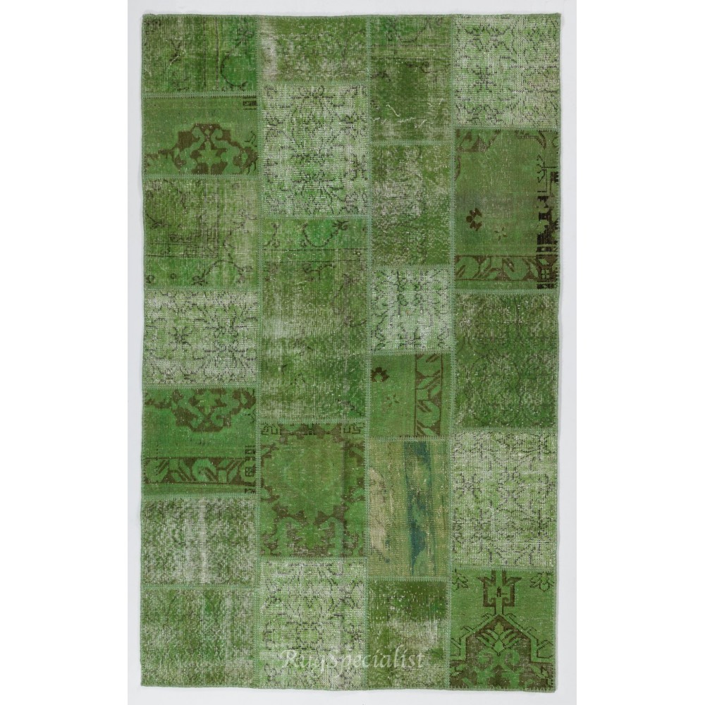 Small Carpet, Vintage Rug, Turkish Rug, Patchwork Rug, 40x50 orders inches Green Carpet, Office Kitchen Rug, Handwoven Entry Carpet, 2253