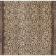 Vintage Handmade Turkish Oushak Accent Rug with All-Over Floral Design. Farmhouse Decor Small Carpet in Beige & Brown